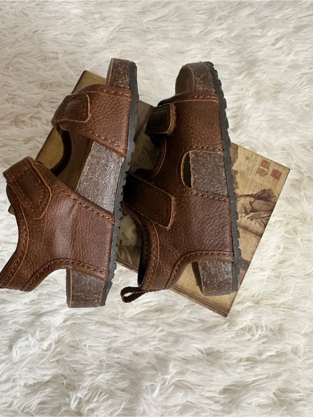 Carter's Brown Toddler Adjustable Strap Sandals